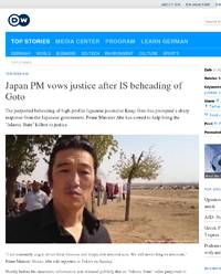 Japan PM vows justice after IS beheading of Goto - One News Page